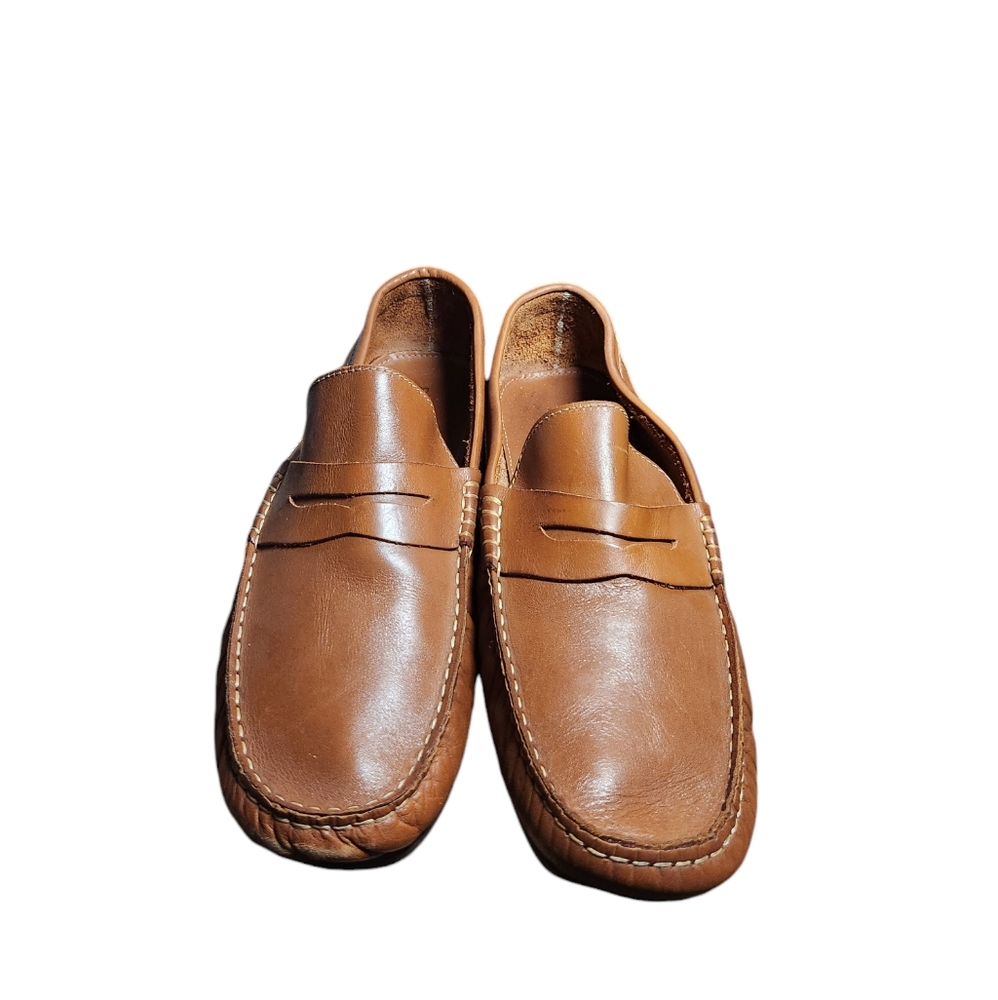 **Florsheim Men’s Penny Loafers in Tan Leather - Size 13**